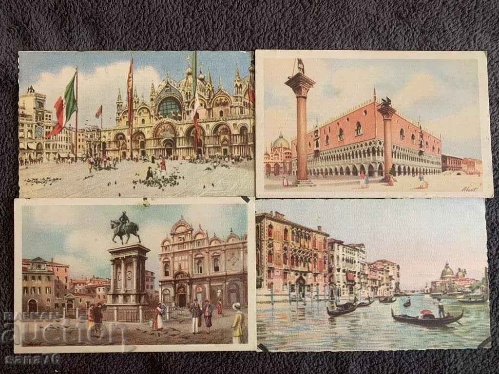 Lot of hundred year old cards from Italy (Venice)-2