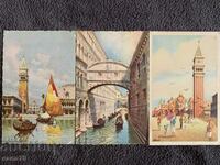 Lot of hundred year old cards from Italy (Venice)-4