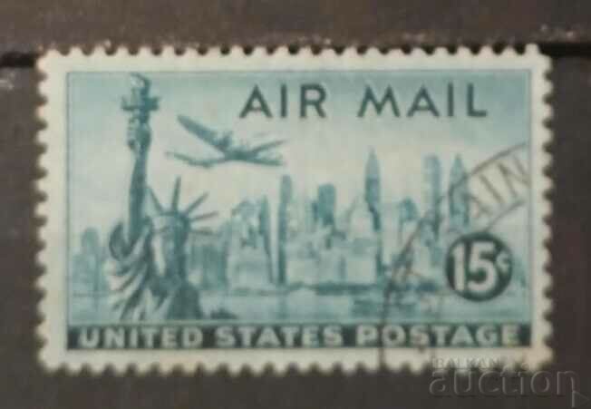 USA Airmail/Airplanes/Buildings Stamp