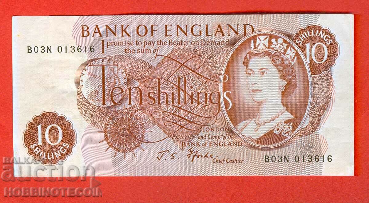 ENGLAND GREAT BRITAIN 10 Shilling issue issue signature 2