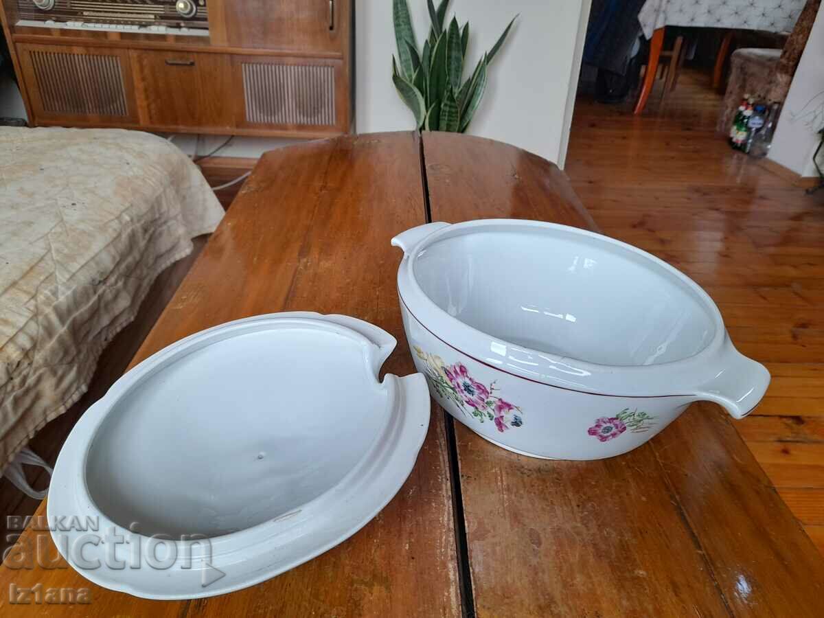 Old Porcelain soup bowl with price 22.00 BGN | € 11.25 Old Porcelain soup bowl with price 22.00 BGN | € 11.25