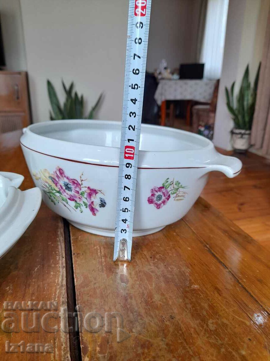 Auction Old Porcelain soup bowl Auction Old Porcelain soup bowl