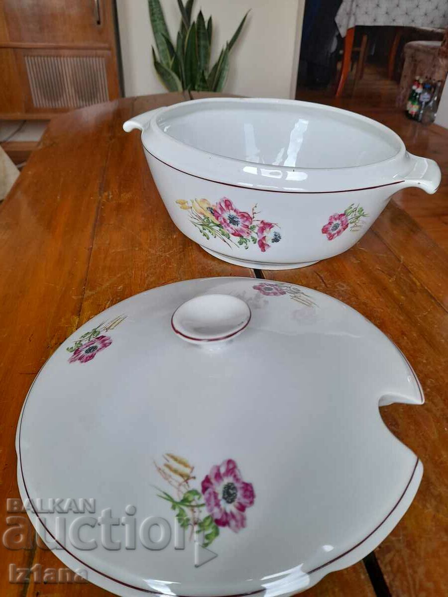 Old Porcelain soup bowl - 6 Old Porcelain soup bowl - 6