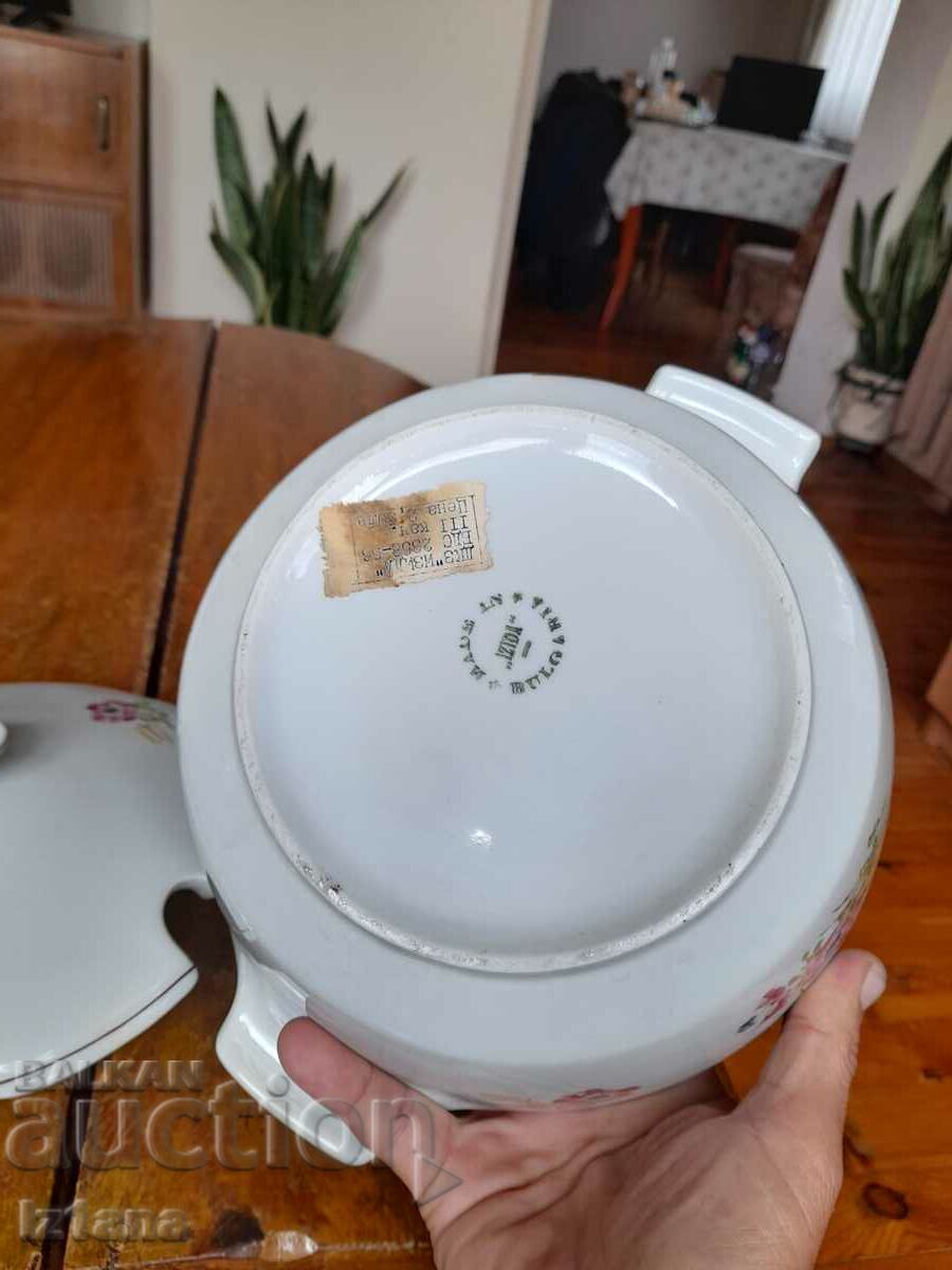 Old Porcelain soup bowl - 7 Old Porcelain soup bowl - 7