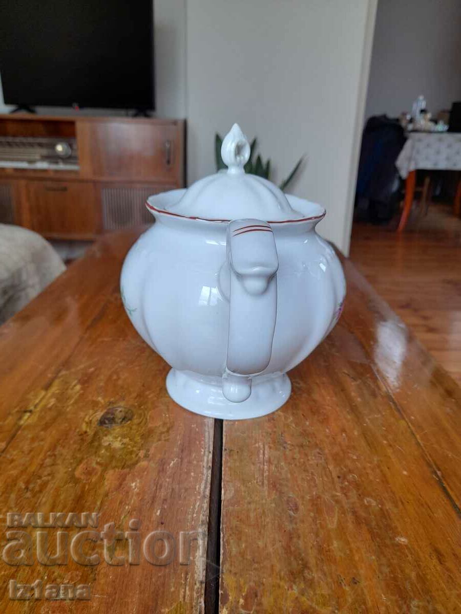 Auction  Old porcelain teapot