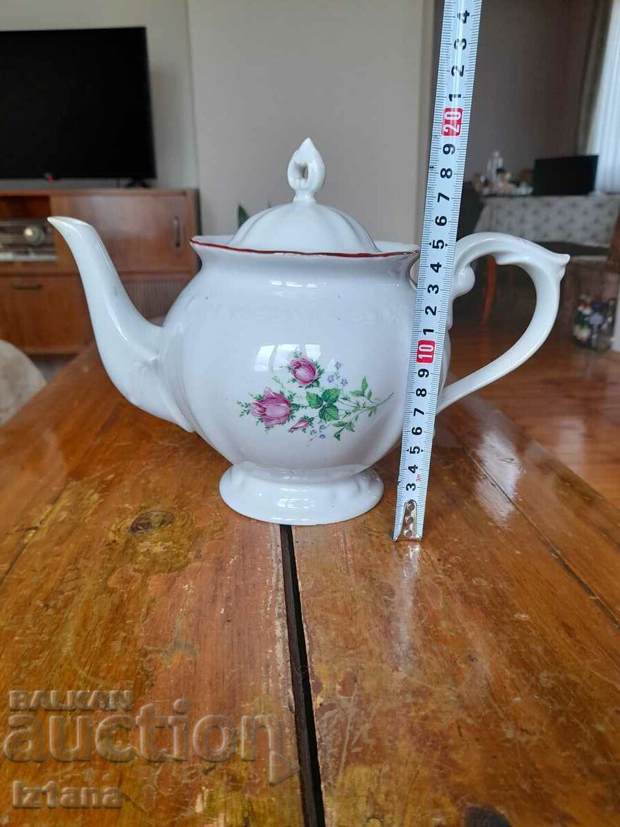 Delivery of Old porcelain teapot