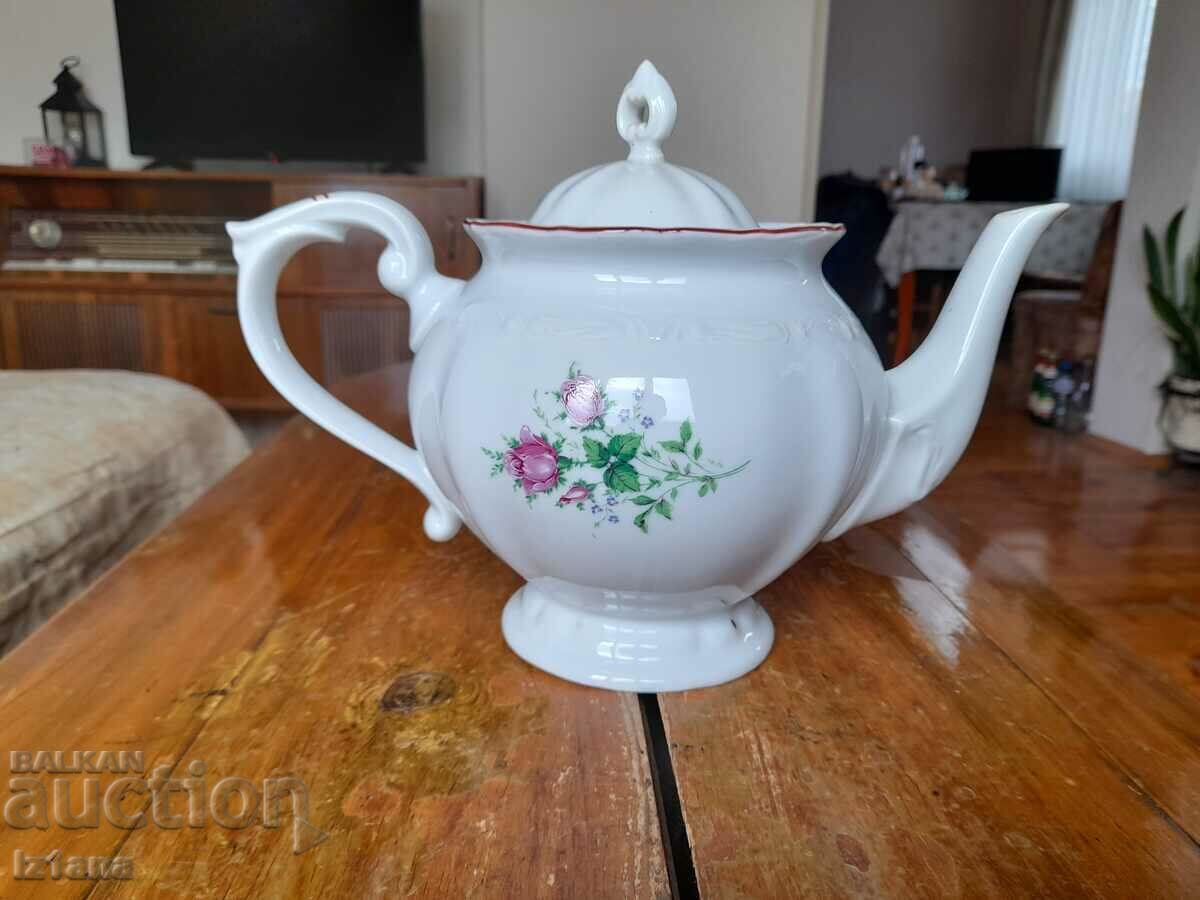 Old porcelain teapot