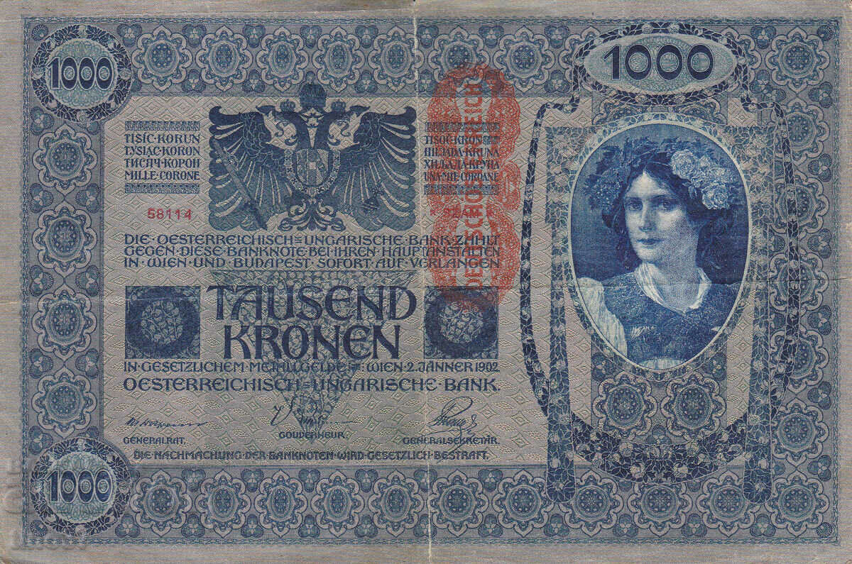 tino37- AUSTRIA-HUNGARY - 1000 KRON - 1902