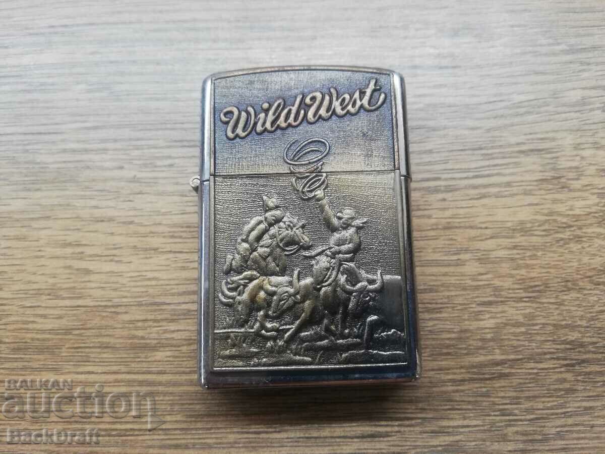 Αναπτήρας Zippo Benzine, Zippo Wild West, Cowboy, Rodeo, Horses