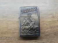 Gasoline Zippo Lighter, Zippo Wild West, Cowboy, Rodeo, Horses