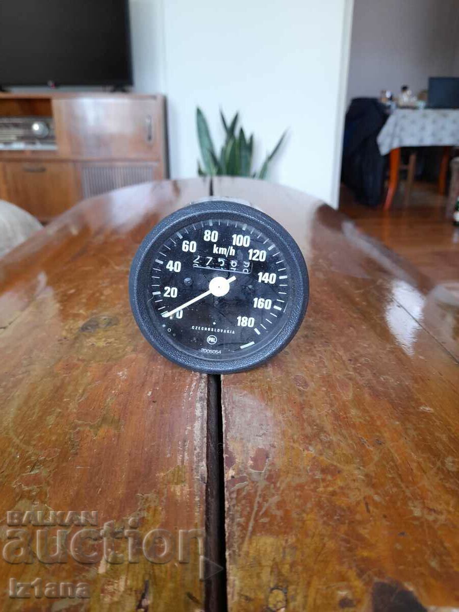 Old odometer, Skoda speedometer, Skoda