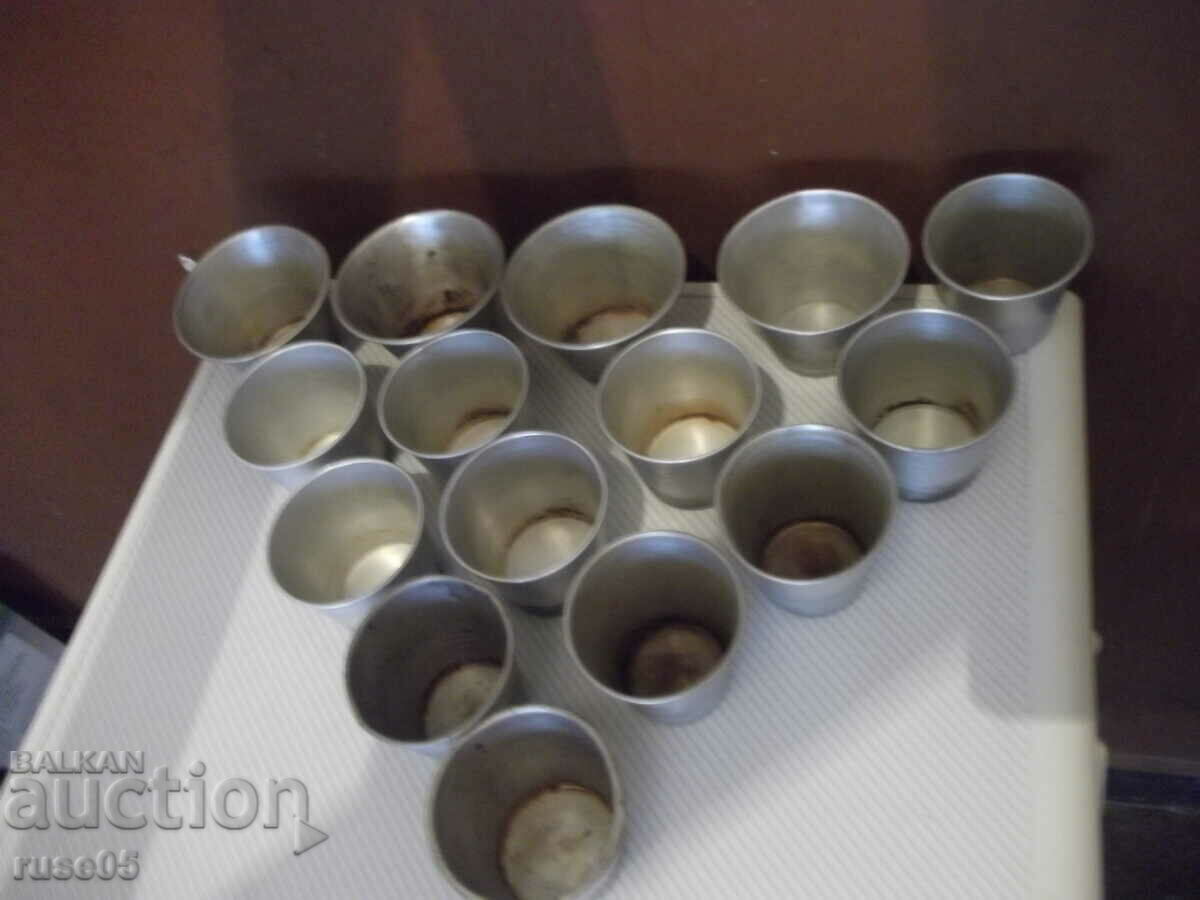 Lot of 15 pcs. bowls for crème caramel aluminum from Soca with price 25.00 BGN | € 12.78 Lot of 15 pcs. bowls for crème caramel aluminum from Soca with price 25.00 BGN | € 12.78