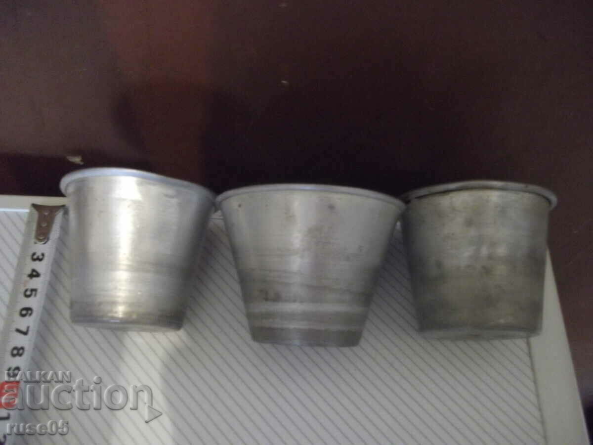 Lot of 15 pcs. bowls for crème caramel aluminum from Soca - 7 Lot of 15 pcs. bowls for crème caramel aluminum from Soca - 7