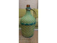 Damajana tricotat retro inaltime 40cm