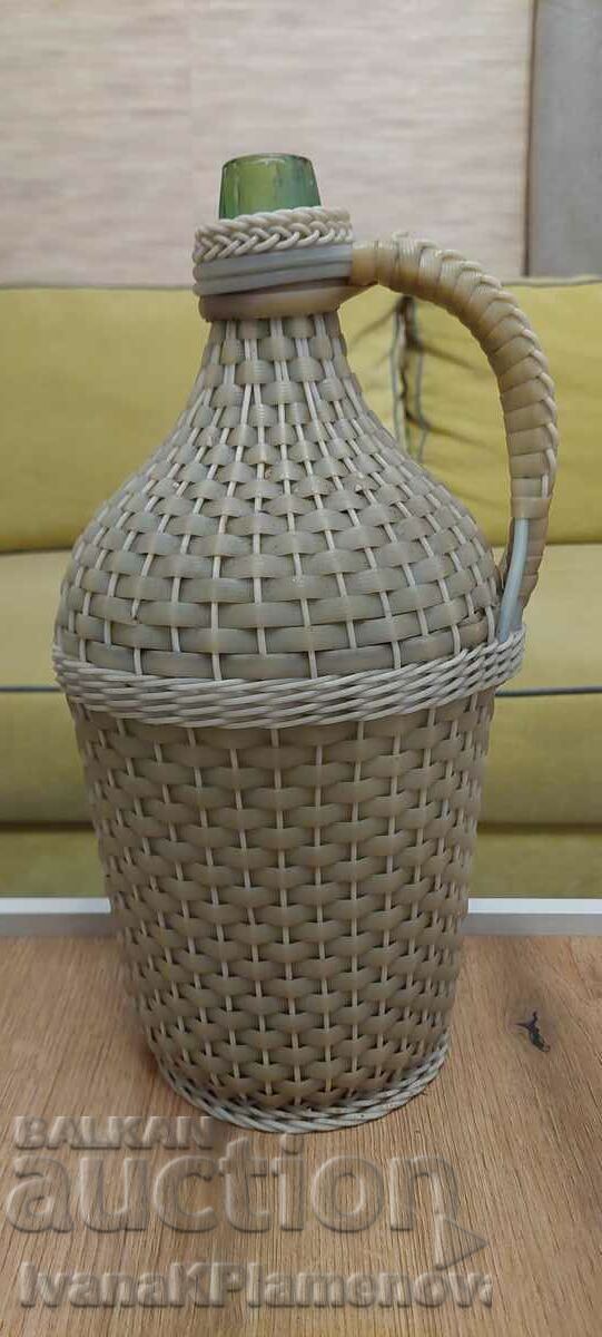 Damajana πλεκτό ρετρό ύψος 40cm Damajana πλεκτό ρετρό ύψος 40cm