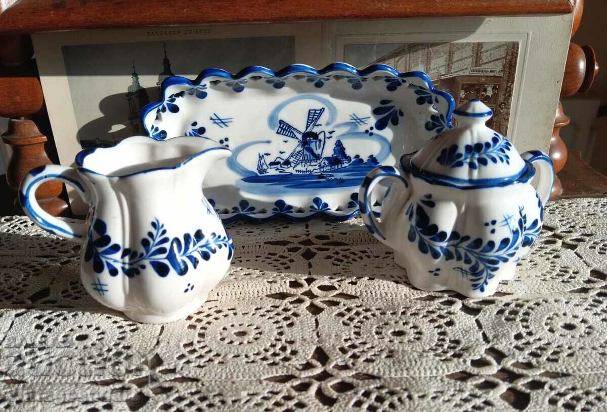 Porcelain, Delft set, Delft, Netherlands, Netherlands, excellent with price 90.00 BGN | € 46.02 Porcelain, Delft set, Delft, Netherlands, Netherlands, excellent with price 90.00 BGN | € 46.02