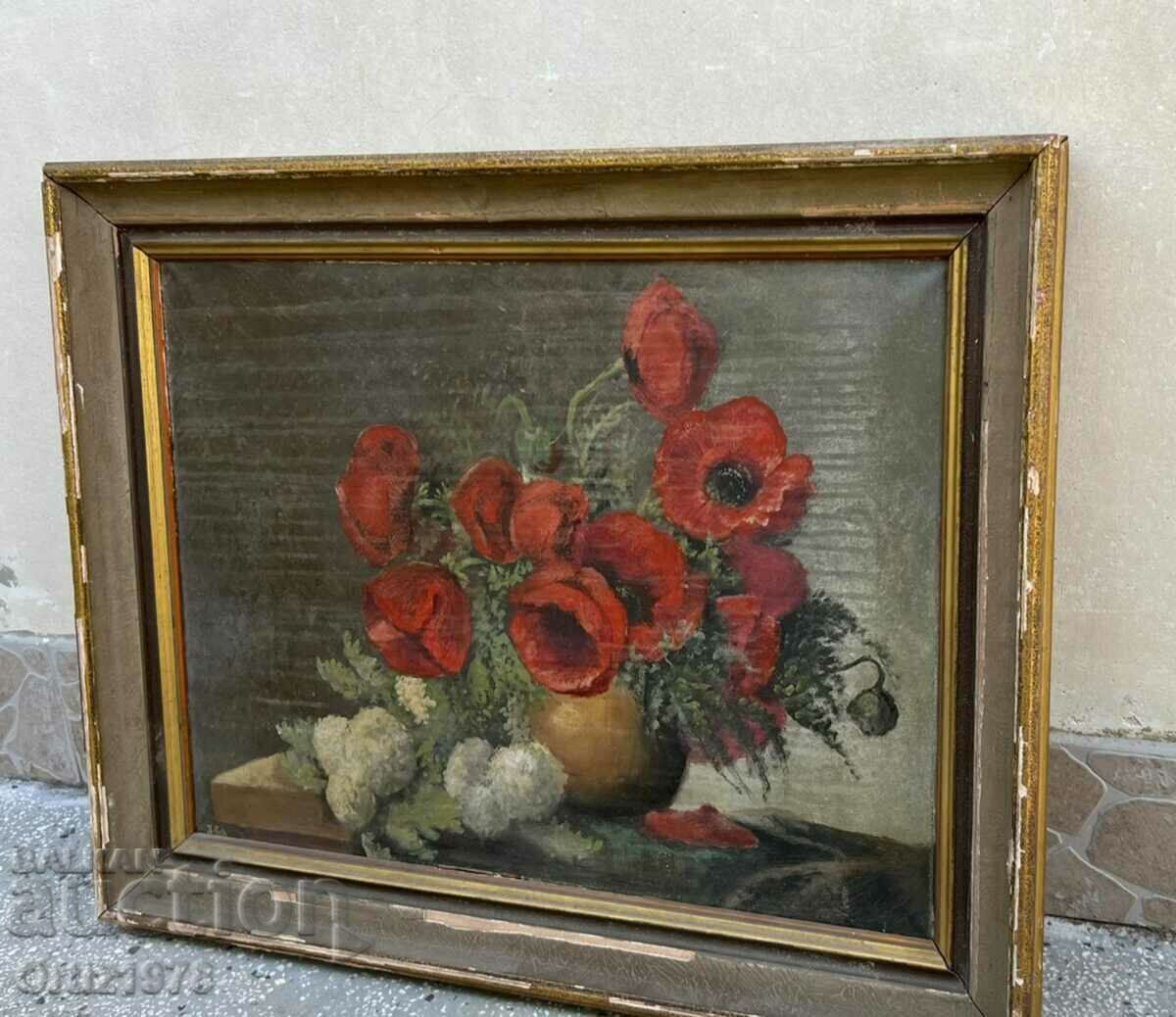 Poppies– MAX STRECKENBACH– (GERMAN 1865-1936) Oil on canvas. with price 2600.00 BGN | € 1329.36