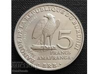 Burundi.5 franci 2014.Stephanoaetus coronatus.UNC.