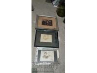 Lot of old pictures in frames