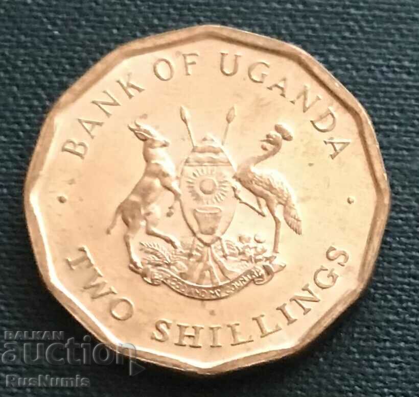 Uganda. 2 shillings 1987 UNC.