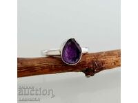 5064 Silver ring with Amethyst