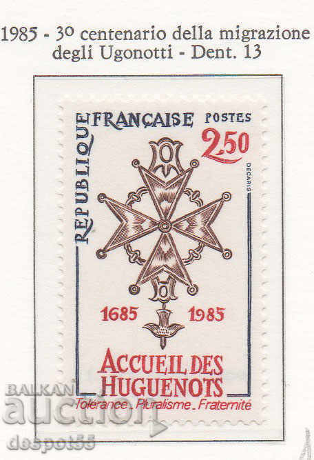 1985. France. 300 years since the abrogation of the Treaty of Nantes.