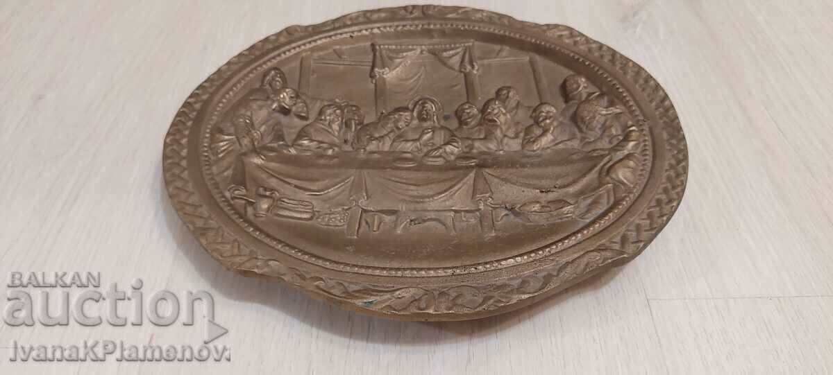 Massive bronze panel The Last Supper with price 50.00 BGN | € 25.56 Massive bronze panel The Last Supper with price 50.00 BGN | € 25.56