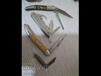 Lot of pocket knives, USA, rare, 4 pieces