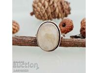 5089 Silver ring with Rutile Quartz/ golden Rutile/ Hair