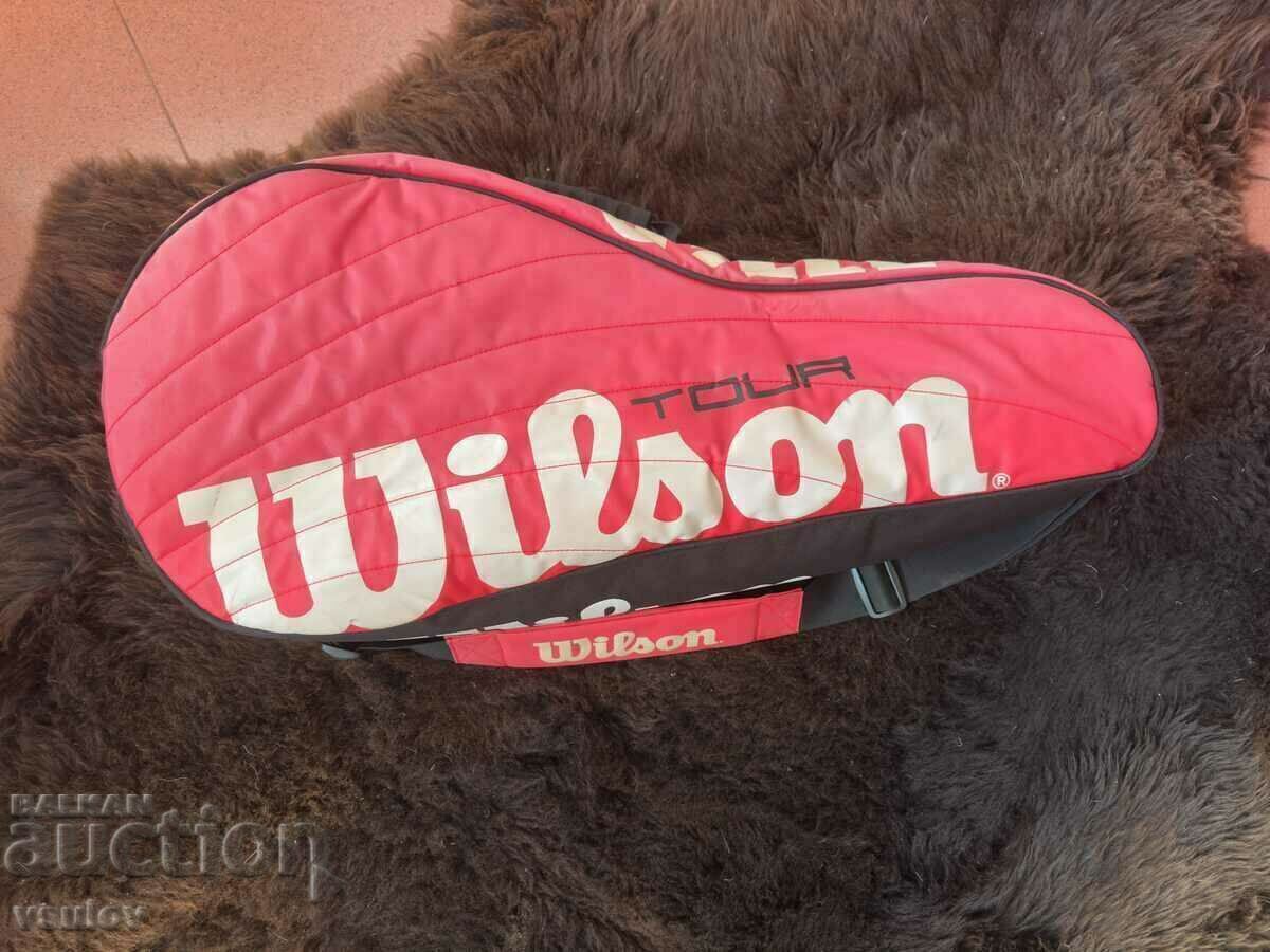 Auction Wilson Tour tennis bag, red, bag Auction Wilson Tour tennis bag, red, bag