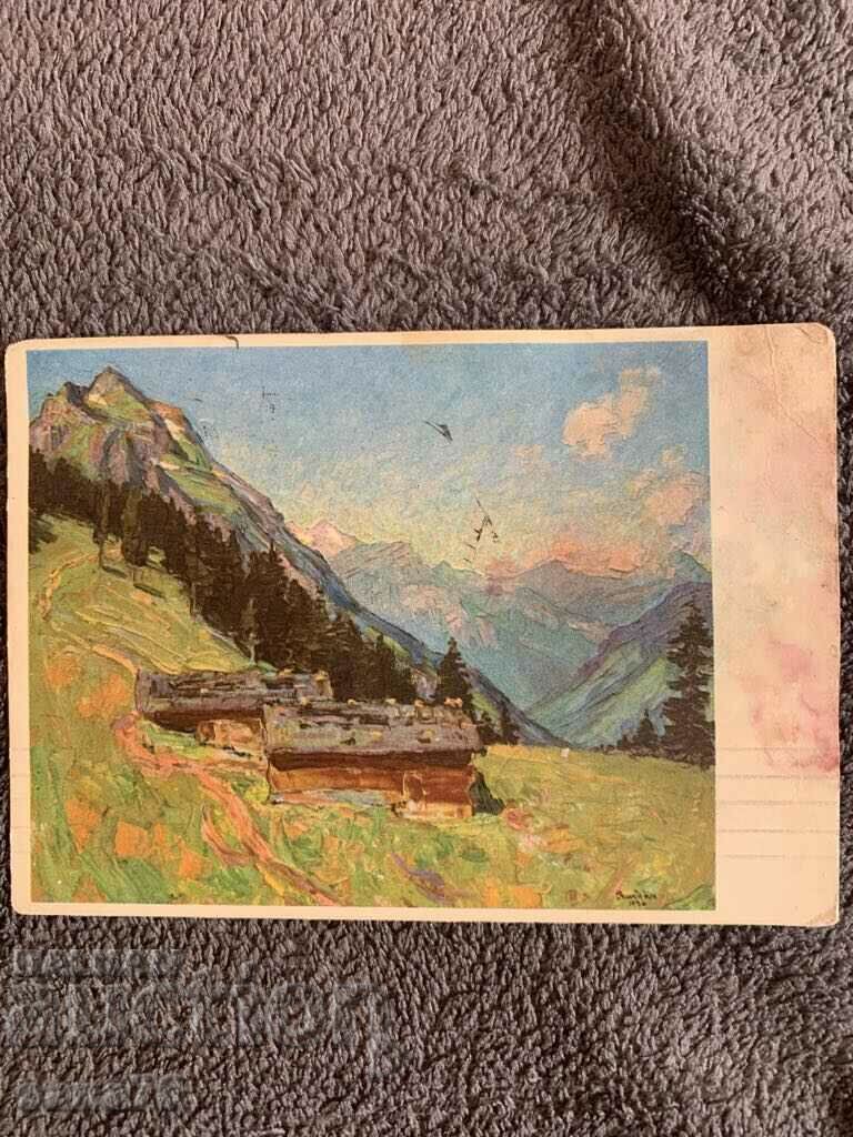 A hundred year old postcard from Switzerland-1