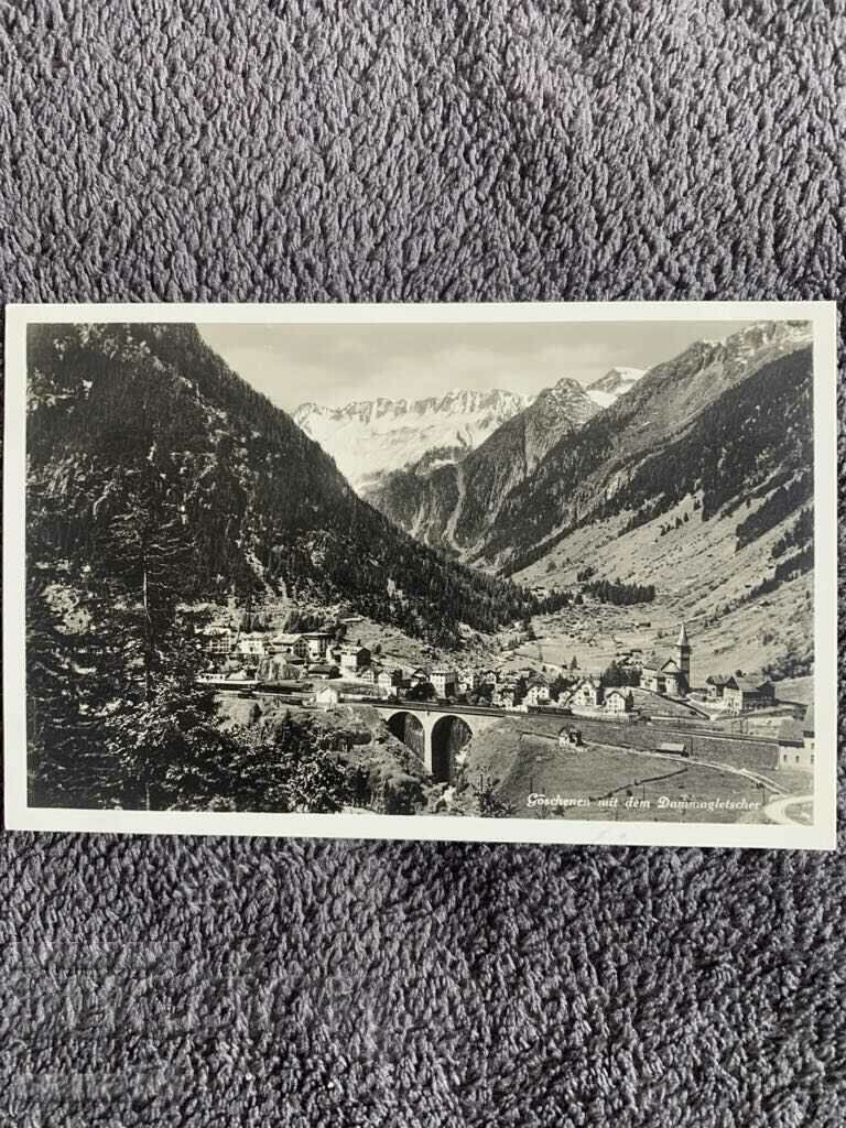 A hundred year old postcard from Switzerland-7