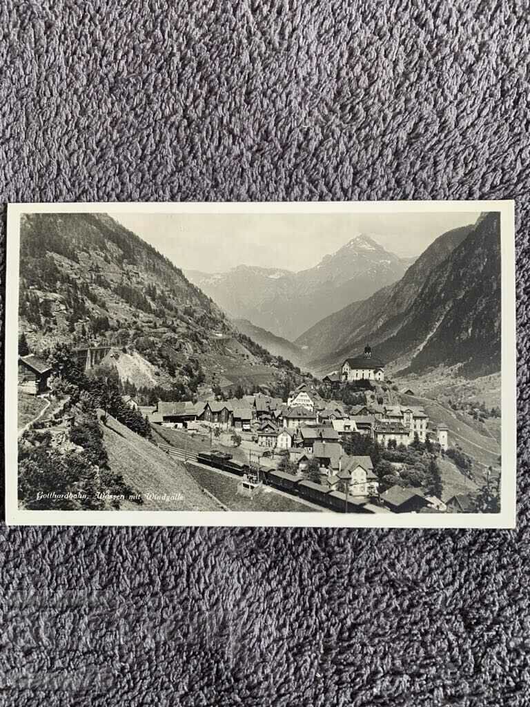 Centennial old postcard from Switzerland-10