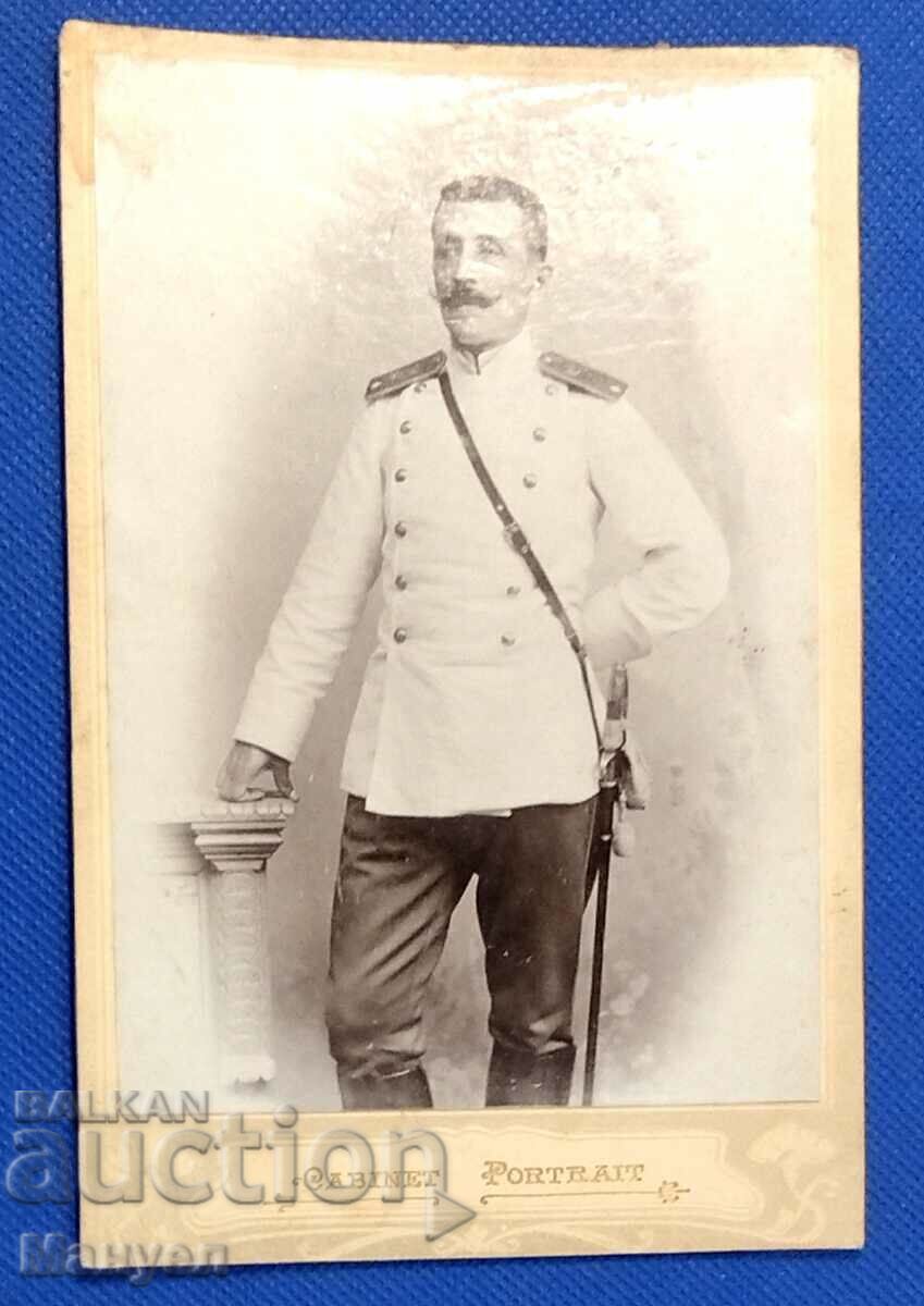 Old cabinet, military photo - cardboard, Knyazheska.