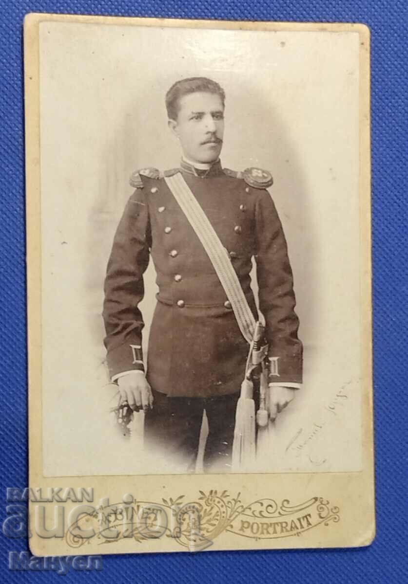 Old cabinet, military photo - cardboard, Knyazheska.