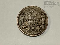 Austria 1 Kreuzer 1762 year Maria Theresa