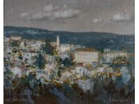 View from V. Tarnovo - oil paints