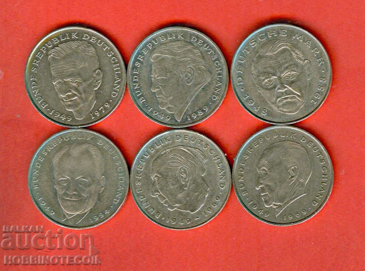 GERMANY GERMANY 6 x 2 M issue 1979 1992 1989 1994 1986 1976 with price 29.99 BGN | € 15.33 GERMANY GERMANY 6 x 2 M issue 1979 1992 1989 1994 1986 1976 with price 29.99 BGN | € 15.33