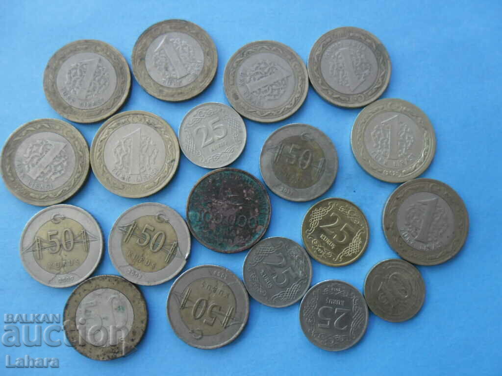 Lot of coins Turkey