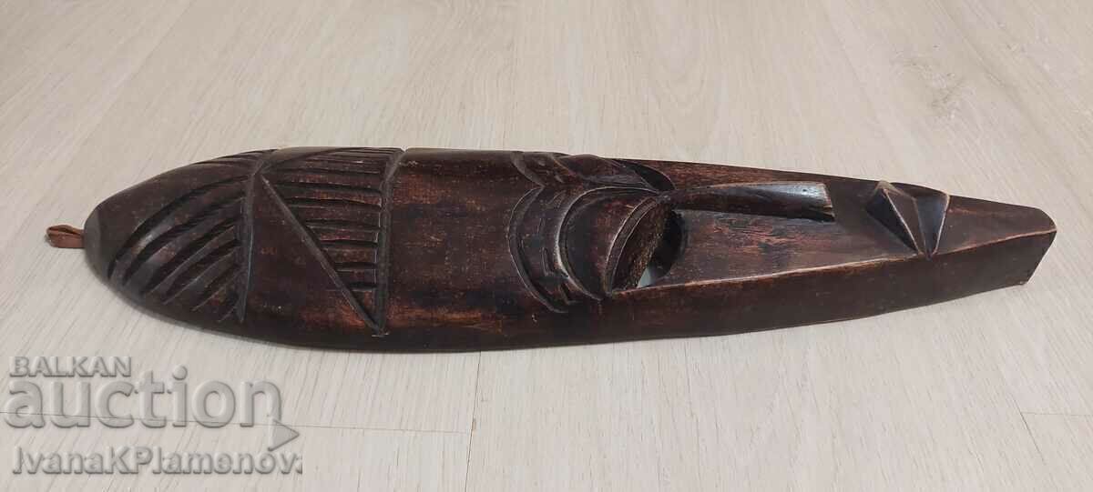 Livrarea Mască Africa sculptată în lemn 40cm