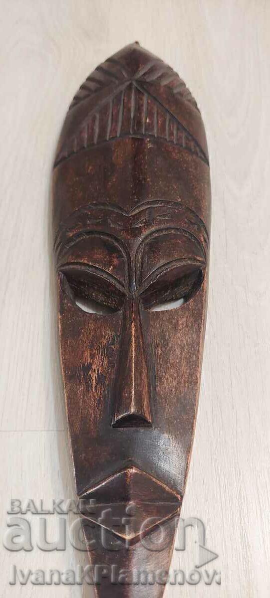Mască Africa sculptată în lemn 40cm - 6
