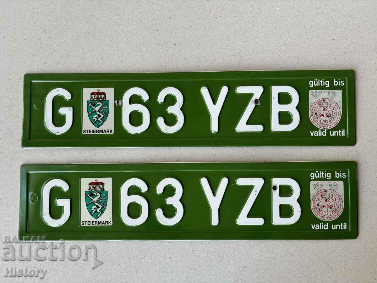 Registration numbers