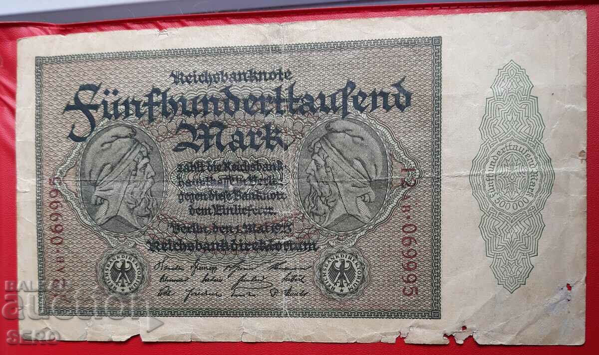 Bancnotă-Germania-500000 mărci 1923