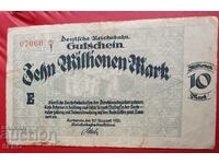 Bancnotă-Germania-Karlsruhe-10.000.000 de mărci 1923