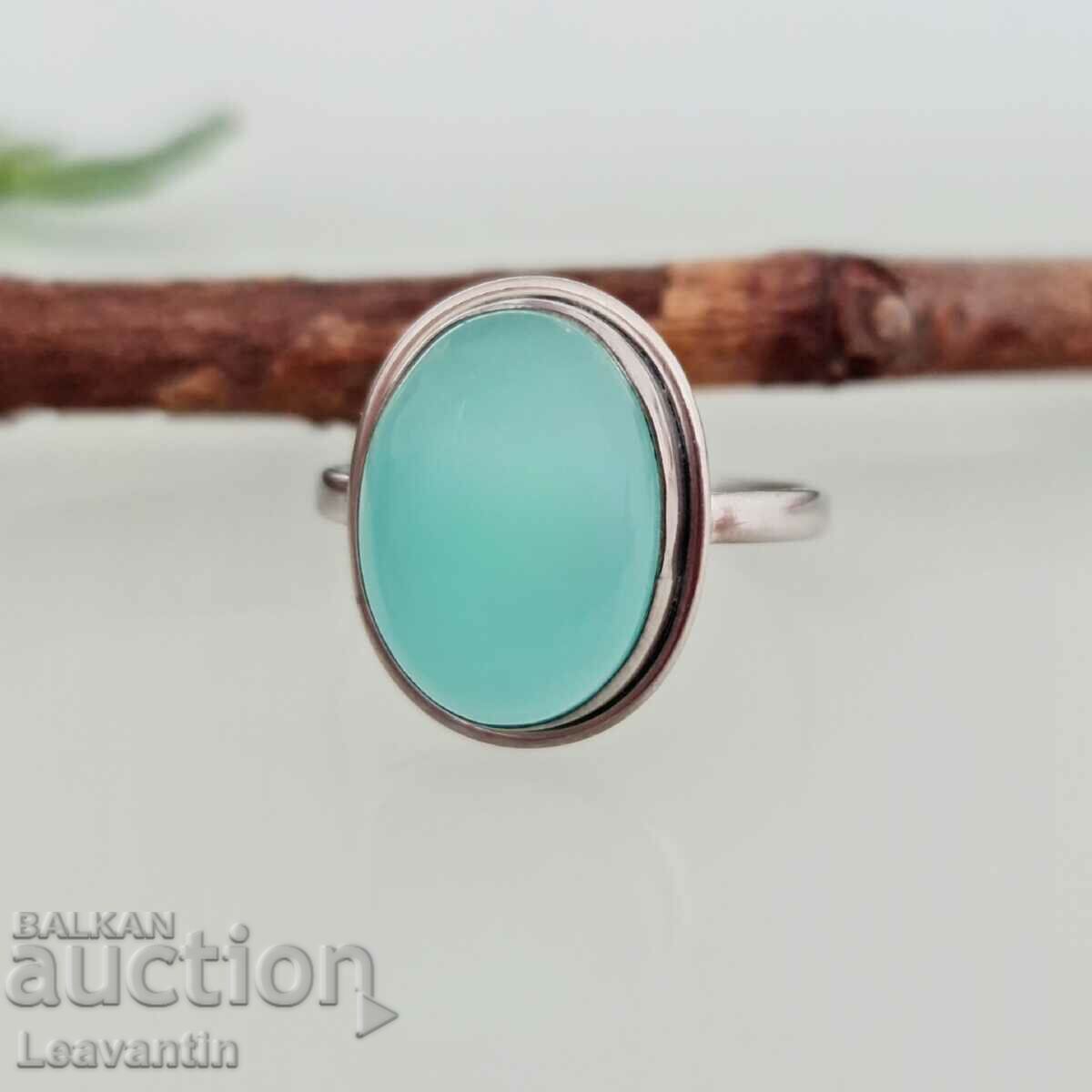 5046 Silver ring with Chalcedony