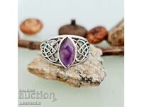 5116 Silver ring with Amethyst