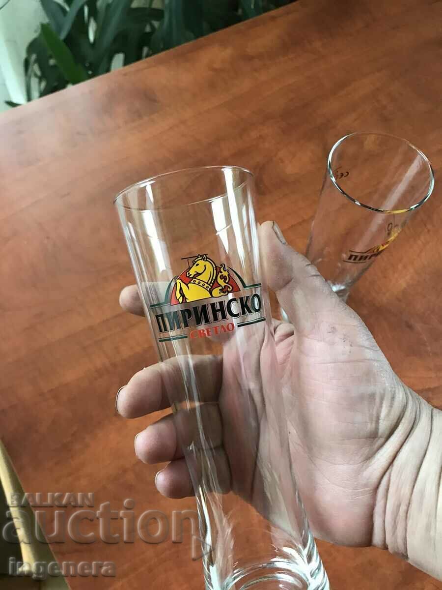 GLASS BEER MUG ADVERTISING GLASS-2 PCS with price 10.00 BGN | € 5.11 GLASS BEER MUG ADVERTISING GLASS-2 PCS with price 10.00 BGN | € 5.11