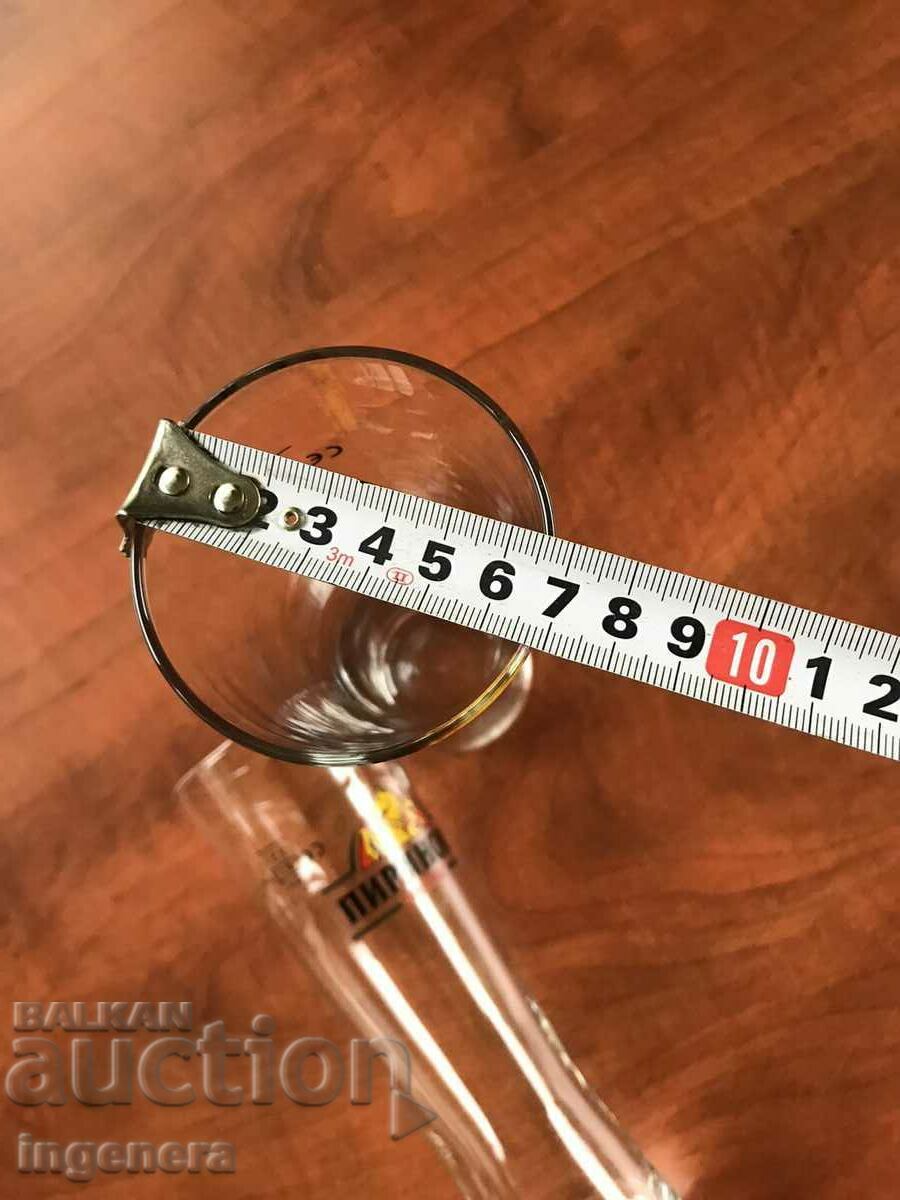 Auction GLASS BEER MUG ADVERTISING GLASS-2 PCS Auction GLASS BEER MUG ADVERTISING GLASS-2 PCS