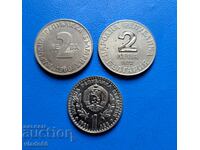 Jubilee coins, 1 BGN 1981, 2 BGN 1972, 2 BGN 1980