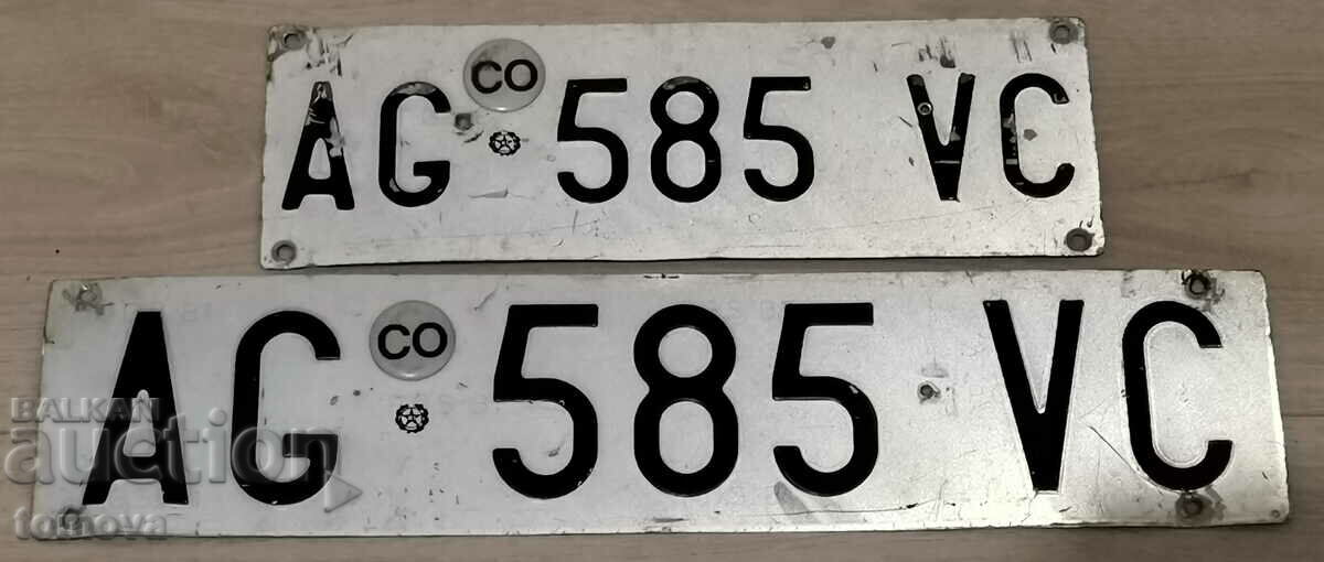 Italian license plates